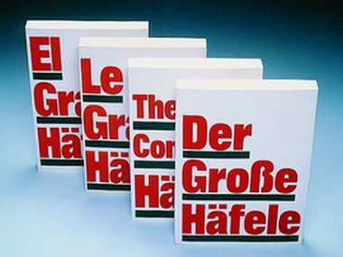 Le prime edizioni del "Grande Häfele" in inglese, francese e spagnolo