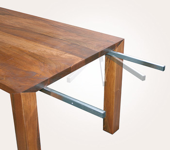Supporto orientabile, per allunga tavolo, guarniture per tavoli allungabili