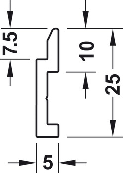 Profilo di aggancio, sistema di montaggio per pannelli Eliox Mini