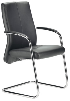 Seduta per negozi e settore Contract XL, C2011, imbottitura seduta e schienale: rivestimento in pelle