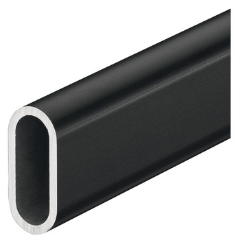 Tubo appendiabiti per guardaroba, alluminio, Ø 30 x 14 mm